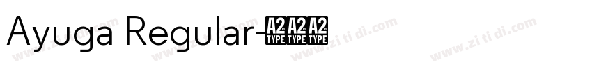 Ayuga Regular字体转换